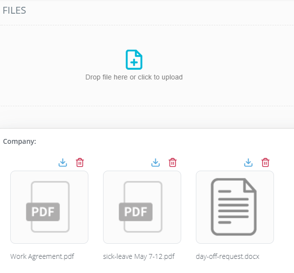 Document attachments and secure storage